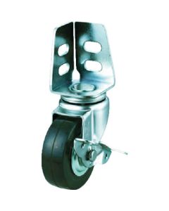 Angle Caster (rubber wheel)