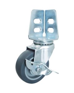 Angle Caster (elastomer wheel) With flexible stopper