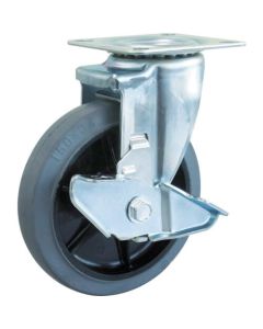 Plate Type Caster TYS Series (tire mark less type)  With flexible stopper