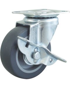 Plate Type Caster TYS Series (tire mark less type)  With flexible stopper