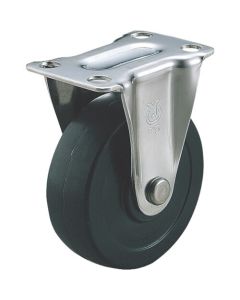 Plate Type Caster TYS Series (press made rubber wheel)  Fixed