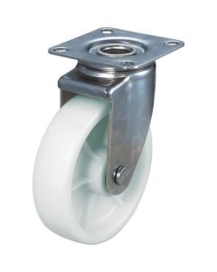 Plate Type Caster (nylon wheel/stainless steel metal fittings)  Flexible