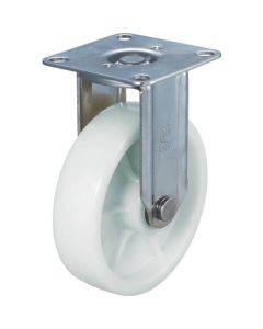 Plate Type Caster (nylon wheel/stainless steel metal fittings)  Fixed