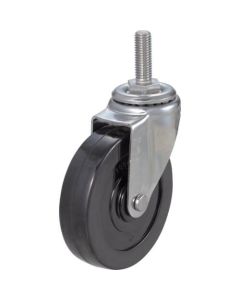 Threaded type Conductive Caster (rubber wheel/stainless steel fittings)  Flexible