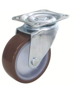 Plate Type Caster TYS Series (nylon wheel urethane tire)  Flexible