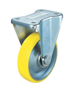 Plate Type Anti-static Caster (press made urethane wheel) Fixed