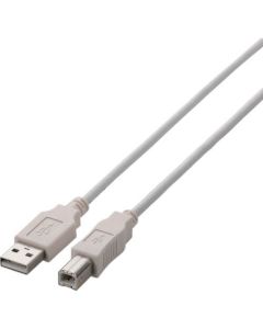 USB Cable (2.0)/A-B/Normal/0.7m/White 1เส้น