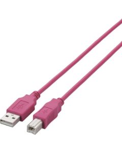 สาย USB 2.0 ชนิด A-B ปกติ 3 ม. สีชมพู