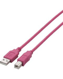 สาย USB 2.0 ชนิด A-B ปกติ 5 ม. สีชมพู