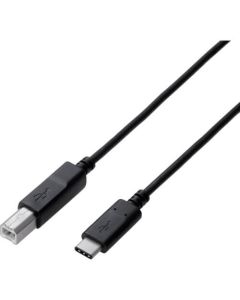 USB 2.0 Cable/C-B/0.5m/complies with USB2.0 standard/Black 1เส้น