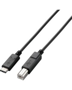 USB 2.0 Cable/C-B/3.0m/complies with USB2.0 standard/Black 1เส้น