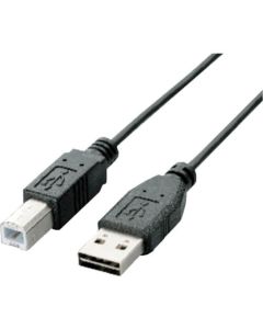 สาย USB 2.0 สองด้าน ชนิด AB ยาว 3.0 ม. สีดำ