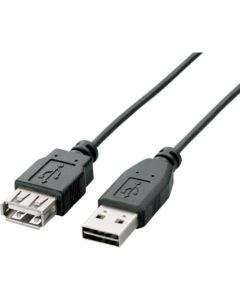 สายต่อ USB 2.0 สองด้าน ชนิด A-A 0.5 ม. สีดำ