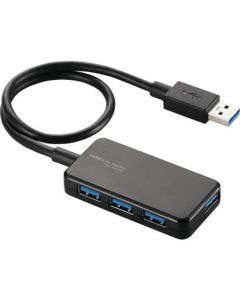 USB HUB (3.0) for Tablets/Self-power/Swivel connector/4 Port/Black 1อัน