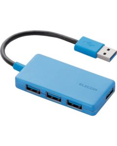 ฮับ 4 พอร์ต USB 3.0 บัสชนิดคอมแพคบัสสีน้ำเงิน