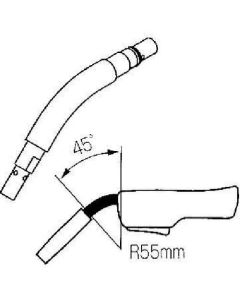 หัวไฟฉายเชื่อม CO2/MAG 45 องศา R55 mm