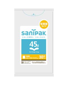 ถุงโปร่งแสง 45 ลิตร เสริมความแข็งแรงด้วยพลาสติก 30 ใบ