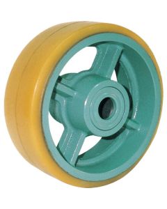 Casting heavy duty urethane wheels