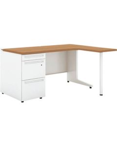 โต๊ะทำงานขาเดียว US L-type UR-1412 WAL-3-7R T2 (779889)