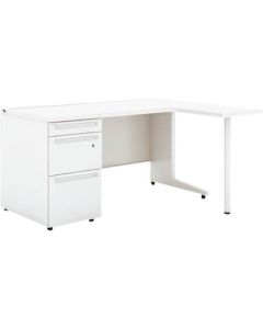 โต๊ะทำงานขาเดียว US L-type UR-1412WDL-3-7R W4 (779923)