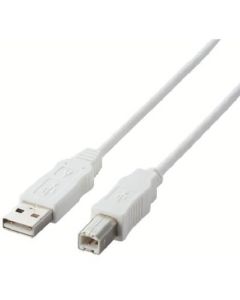 สายเคเบิล USB 2.0 ยาว 1.5 ม. สีขาว เป็นไปตามข้อกำหนด RoHS ตามมาตรฐาน EU RoHS
