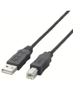 สายเคเบิล USB 2.0 ที่สอดคล้องกับคำสั่ง EUROHS ยาว 2.0 ม. สีดำ