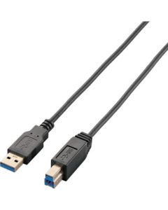 สาย USB 3.0 บางเฉียบชนิด AB ยาว 1.5 ม. สีดำ