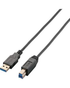 สาย USB 3.0 บางเฉียบชนิด AB ยาว 2.0 ม. สีดำ
