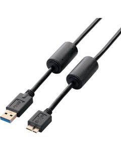 USB 3.0 Cable/2.0m/Ferrite/A-microB/Black 1เส้น