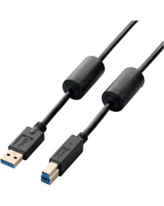 สาย USB 3.0 พร้อมแกนเฟอร์ไรต์ AB ชนิด 2 ม. สีดำ