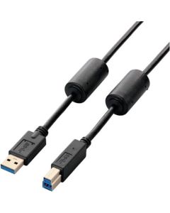 สาย USB 3.0 พร้อมแกนเฟอร์ไรต์ AB ชนิด 3 ม. สีดำ