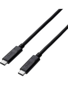 USB 3.1 Gen2 Cable/C-C/1.0m/complies with USB3.1 standard/USB PD/3A output/Black 1เส้น
