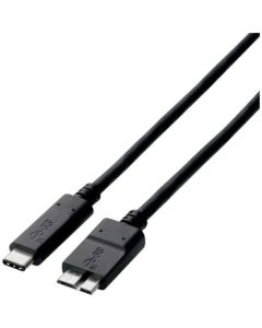 USB 3.1 Gen2 Cable/C-microB/0.5m/complies with USB3.1 standard/USB PD/3A output/Black 1อัน