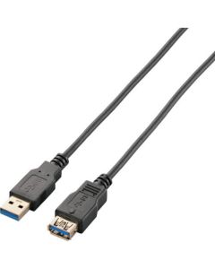 สายต่อขยาย USB 3.0 บางเฉียบ ชนิด A-A ยาว 2.0 ม. สีดำ