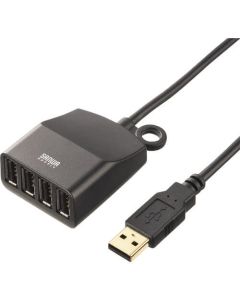 ฮับ USB 2.0 4 พอร์ตสำหรับต่อขยาย (สายสีดำยาว 1.5 ม.)