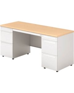 โต๊ะทำงานแขนคู่ US US-NS166D-33 WM/W4 (669696)