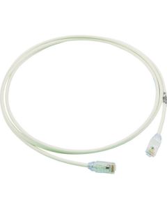Category 6A สายแพทช์เส้นผ่านศูนย์กลางขนาดเล็ก 0.5 ม. สีขาวออฟไวท์ UTP28X0.5M
