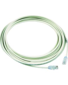 Category 6A สายแพทช์เส้นผ่านศูนย์กลางขนาดเล็ก 10 ม. สีขาวออฟไวท์ UTP28X10M