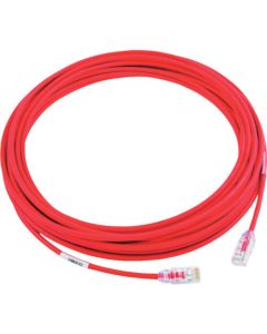 Category 6A สายแพทช์เส้นผ่านศูนย์กลางขนาดเล็ก 10 ม. สีแดง UTP28X10MRD