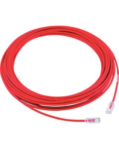 Category 6A สายแพทช์เส้นผ่านศูนย์กลางขนาดเล็ก 15 ม. สีแดง UTP28X15MRD