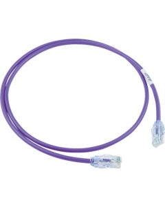 Category 6A สายแพทช์เส้นผ่านศูนย์กลางขนาดเล็ก 1 ม. สีม่วง UTP28X1MVL
