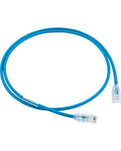 หมวดหมู่ 6A สายแพทช์เส้นผ่านศูนย์กลางขนาดเล็ก 3 ม. สีน้ำเงิน UTP28X3MBU