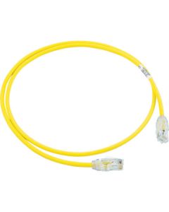 Category 6A สายแพทช์เส้นผ่านศูนย์กลางเล็ก 5 ม. สีเหลือง UTP28X5MYL