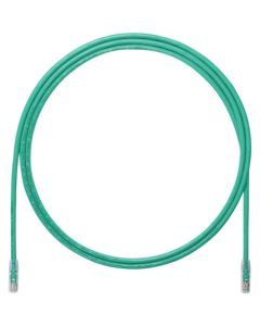 Category 6A สายแพทช์เส้นผ่านศูนย์กลางขนาดเล็ก 7 ม. สีเขียว