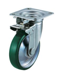 Plate Type Caster (pressed urethane wheel)