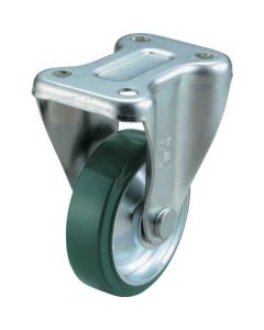 Plate Type Caster J Series (pressed urethane wheel)