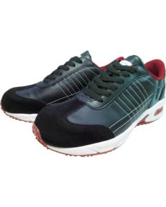 รองเท้าผ้าใบหุ้มส้นเรซิ่นกันลื่น สีดำ 26.5 ซม