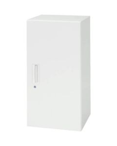 ตู้เก็บของติดผนังเปิด 2 บานบนและล่าง W450 สีขาว