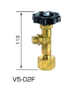 V5-04F outlet valve C2H2 bag nut type