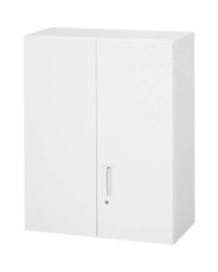 ตู้เก็บของบานเปิดคู่ รุ่น W800 สีขาว สำหรับวางด้านบน